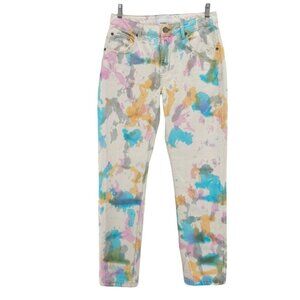 ONE Teaspoon Awesome Baggies Tie Dye Multi Jeans 100% Cotton Colorful Size 30